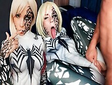 Anti-Venom Deep Sucking And Sensual Fucking - Cosplay