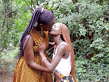 Ebony wife cheats and explores lesbian sex with her sexy bff for the first time