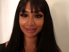 Busty Desi beauty combines top footjob with insane blowjob