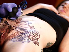 Brave Babe Marie Bossette Gets Her Entire Pussy Tattooed - AltErotic