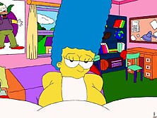 Marge blowjob in the room