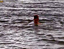 Annadevot - With RIPPED JEANS inside the lake