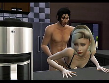 Fucking My GF's Mother in their Kitchen - 3D Asian cartoon