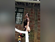 College Girl Her Big Tits In The Park And Her Pussy
