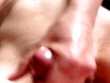 Hairy MILF Anna Shpilman Gives Wet Pussy Job in Close-Up 4K