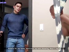 Wife Cheating Spouse In The Shower In Front Of Him ( CG Realistic Animation )