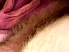 Pissing bitch puts camera inside oozy snatch