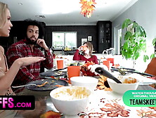 Sexy Teen Blonde Invites Her Boyfriend Over For Thanksgiving