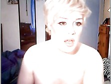 Blonde Tranny Solo Webcam