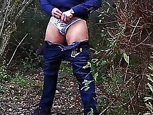 Exhib Outdoor In Tight Unerwear 1