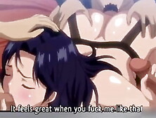 Anime fucking his ex-GF with his Indian friend