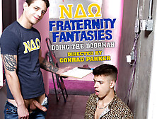 Kyle Wyncrest & Evan Knoxx In Next Door Studios Update - Fraternity Fantasies: Doing The Doorman