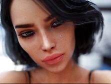 Steamy 3D cartoon shows a lovely girls giving nice footjobs
