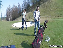 Sexy Dudes Playing Golf