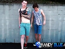 Gorgeous dirty talking bottom slut Justin Owen takes Zane Porters big dick