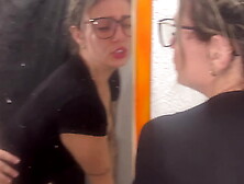 My sexy ex-wife inside the store's clothing, crazy with lust, we couldn't stand it, we rammed right there (sex in public)