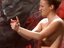 Female Magician Gets Totally Naked On Stage