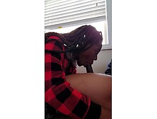 Black babysitter Swallws the Entire Penis