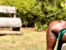 OMG!!! Nearly Seen by Random Neighbors When Stepson Caught me Twarking Nude Behind public Farm