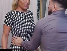 FreeUse Mom - Lucky Stud Casualy Fucks 2 Big Titted Milfs Joslyn Jane Callie Ebony Inside A Fitting Room