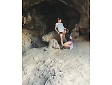 Young Couple On Devon Beach Ts Blowjob