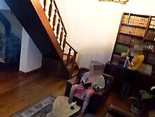 ROD FLASH. Hotel maid caught me wanking and cleaned up my cum