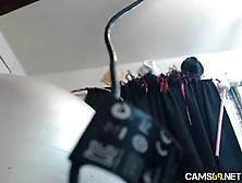 Sexy Blue Hair Teen Rubbing Pussy on Webcam - Cams69. net. mp4