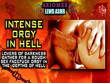 (Lewd Asmr) Couple Of Darkness Gather For A Rough Sex Facefuck Orgy In The Depths Of Hell - Ambience