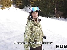 HUNT4K.  When Hubby is Loser,  Wifey Fucks any Skier
