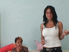 He bangs girlfriends hot mom shaved pussy