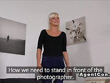 Mature Blonde Fucks For Model Licence