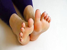 Perfect Manicured Toes Rubbing Together For You