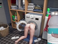 Complete Gameplay - Stepmom Got Stuck In The Washing Machine