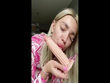 Sexy Blonde Enjoys To Lick Deep Cock.