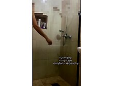 Voyeur Shower Compilation: Redhead Caught Bathing And Touching Herself Softly