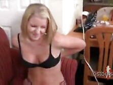 Girl Looses Bet And Gets Spanked