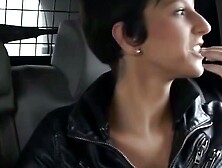 Taxi to the Edge 18yrOlds Wild Ride Ends in Orgasmic Bliss
