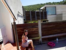 Smashed by the fence