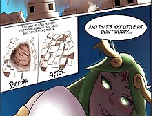 A Gigantic Palutena - Ch01 - Giantess Growth Comics Comic