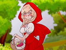 Little Red Riding Hood scolded a pervert who fucked a tree and let him know a woman's body !Hentai Cartoon Parody !