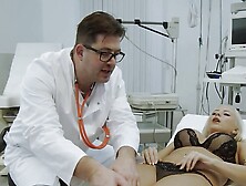 Wet patient pussy examined in clinic