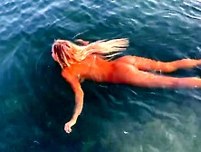 Monika Fox Morning Swimming Naked In The Bay