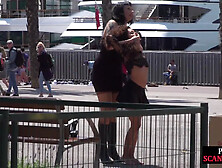 Petite Naked Teen 18+ Humiliated In Public By Domina And Lord