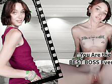 18yo Tiny Tits Intern Fucks To Get Job - Passthrough