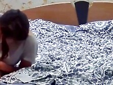 Stepdaughters Secret Stud Service Voyeuristic Pussy Preparation Before the Main Event