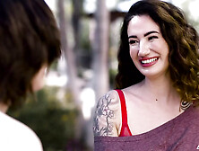 Modern-day Sins - Lesbians Arabelle Raphael and Casey Calver Seduce Ex BF for Cum Swapping 3-way