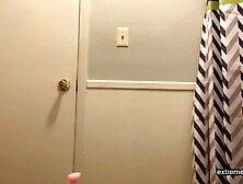 stepdaughter rubbing tan lines tits (spying)