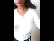 Hot girl brushes her teeth with you