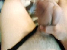 Sissy Has Big Balls Foreskin Stretching With Cum