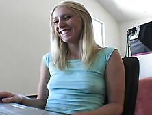 Blonde Girl In Webcam